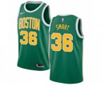Boston Celtics #36 Marcus Smart Green Swingman Jersey - Earned Edition