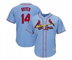 St. Louis Cardinals #14 Ken Boyer Replica Light Blue Alternate Cool Base Baseball Jersey