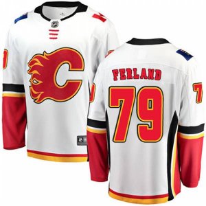 Calgary Flames #79 Michael Ferland Fanatics Branded White Away Breakaway NHL Jersey