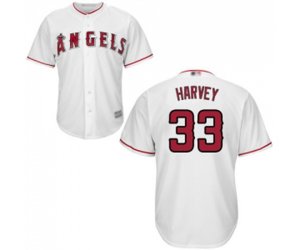 Los Angeles Angels of Anaheim #33 Matt Harvey Replica White Home Cool Base Baseball Jersey