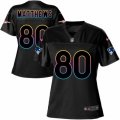 Women New England Patriots #80 Jordan Matthews Game Black Fashion NFL Jersey