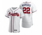 Atlanta Braves #22 Nick Markakis Nike White 2020 Authentic Jersey