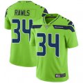 Seattle Seahawks #34 Thomas Rawls Limited Green Rush Vapor Untouchable NFL Jersey