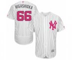 New York Yankees Kyle Higashioka Authentic White 2016 Mother's Day Fashion Flex Base Baseball Player Jersey