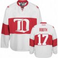 Detroit Red Wings #17 David Booth Premier White Third NHL Jersey
