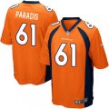 Denver Broncos #61 Matt Paradis Game Orange Team Color NFL Jersey