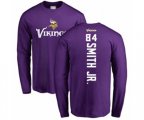 Minnesota Vikings #84 Irv Smith Jr. Purple Backer Long Sleeve T-Shirt