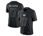 Washington Commanders #17 Terry McLaurin Black Reflective Limited Stitched Football Jersey