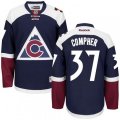 Colorado Avalanche #37 J.T. Compher Authentic Blue Third NHL Jersey