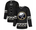 Adidas Buffalo Sabres #9 Derek Roy Authentic Black Team Logo Fashion NHL Jersey
