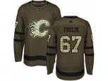 Adidas Calgary Flames #67 Michael Frolik Green Salute to Service Stitched NHL Jersey