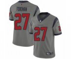 Houston Texans #27 D'Onta Foreman Limited Gray Inverted Legend Football Jersey