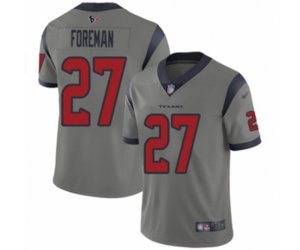 Houston Texans #27 D\'Onta Foreman Limited Gray Inverted Legend Football Jersey