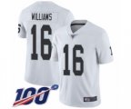 Oakland Raiders #16 Tyrell Williams White Vapor Untouchable Limited Player 100th Season Football Jersey