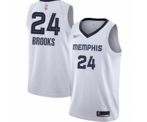 Memphis Grizzlies #24 Dillon Brooks Authentic White Finished Basketball Jersey - Association Edition