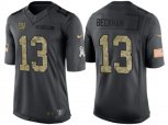 New York Giants #13 Odell Beckham Jr Stitched Black NFL Salute to Service Limited Jerseys