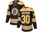 Adidas Boston Bruins #30 Gerry Cheevers Black Home Authentic Stitched NHL Jersey