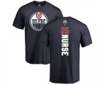 Edmonton Oilers #25 Darnell Nurse Navy Blue Backer T-Shirt