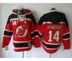 New Jersey Devils #14 Adam Henrique Red Pullover Hooded