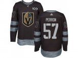Vegas Golden Knights #57 David Perron Black 1917-2017 100th Anniversary Stitched NHL Jersey