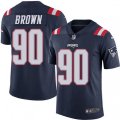 New England Patriots #90 Malcom Brown Limited Navy Blue Rush Vapor Untouchable NFL Jersey