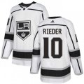 Los Angeles Kings #10 Tobias Rieder Authentic White Away NHL Jersey
