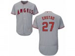 Los Angeles Angels of Anaheim #27 Darin Erstad Grey Flexbase Authentic Collection MLB Jersey