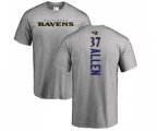 Baltimore Ravens #37 Javorius Allen Ash Backer T-Shirt