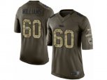 Carolina Panthers #60 Daryl Williams Limited Green Salute to Service NFL Jersey