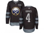 Adidas Buffalo Sabres #4 Josh Gorges Authentic Black 1917-2017 100th Anniversary NHL Jersey