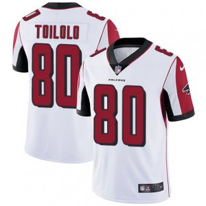 Atlanta Falcons #80 Levine Toilolo White Vapor Untouchable Limited Player NFL Jersey