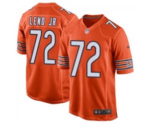 Chicago Bears #72 Charles Leno Game Orange Alternate Football Jersey