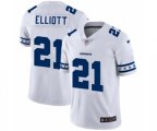 Dallas Cowboys #21 Ezekiel Elliott White Team Logo Cool Edition Jersey