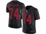 San Francisco 49ers #74 Joe Staley Limited Black Rush NFL Jersey