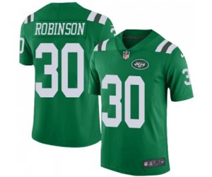 New York Jets #30 Rashard Robinson Elite Green Rush Vapor Untouchable Football Jersey
