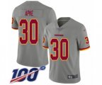 Washington Redskins #30 Troy Apke Limited Gray Inverted Legend 100th Season Football Jersey