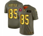 San Francisco 49ers #85 George Kittle Limited Olive Gold 2019 Salute to Service Football Jersey