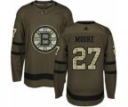 Adidas Boston Bruins #27 John Moore Authentic Green Salute to Service NHL Jersey