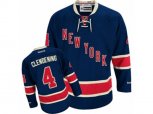 New York Rangers #4 Adam Clendening Authentic Navy Blue Third NHL Jersey