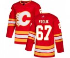 Calgary Flames #67 Michael Frolik Authentic Red Alternate Hockey Jersey