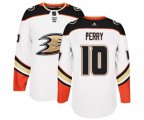 Anaheim Ducks #10 Corey Perry Authentic White Away Hockey Jersey