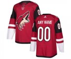 Arizona Coyotes Customized Authentic Burgundy Red Home Hockey Jersey