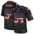 Denver Broncos #94 DeMarcus Ware Elite Black USA Flag Fashion NFL Jersey