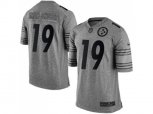Pittsburgh Steelers #19 JuJu Smith-Schuster Gray Stitched NFL Limited Gridiron Gray Jersey