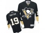 Pittsburgh Penguins #19 Bryan Trottier Authentic Black Home NHL Jersey
