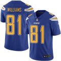 Los Angeles Chargers #12 Mike Williams Elite Electric Blue Rush Vapor Untouchable NFL Jersey