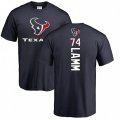 Houston Texans #74 Kendall Lamm Navy Blue Backer T-Shirt
