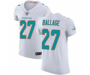 Miami Dolphins #27 Kalen Ballage White Vapor Untouchable Elite Player Football Jersey