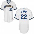 Seattle Mariners #22 Robinson Cano Authentic White 1979 Turn Back The Clock MLB Jersey