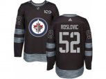 Winnipeg Jets #52 Jack Roslovic Authentic Black 1917-2017 100th Anniversary NHL Jersey